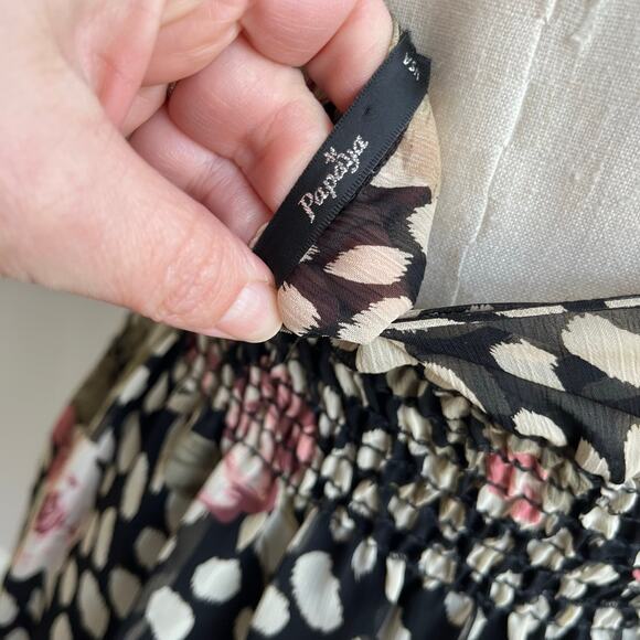 Y2K Papaya Polka Dot Floral Strappy Twee Mini Babydoll Mini Dress Size Small - Picture 7 of 9